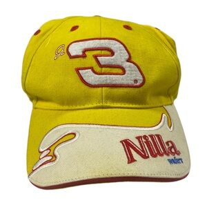 Vintage Dale Earnhardt Jr Nilla Wafer Dad Hat Yellow Red Nascar Racing